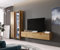 MEBLINE Wall Unit VIGO 3F – Wohnwand Wohnzimmer – Wohnzimmer Möbel – Wohnwand Modern – Lowboard Wohnzimmer – Wohnzimmer Schrankwand – Wohnzimmer Möbel Modern