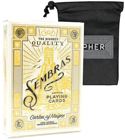 Theory 11 - Sembras Spielkarten – Premium Poker-Größe Deck – inklusive Chiffrenkartentasche