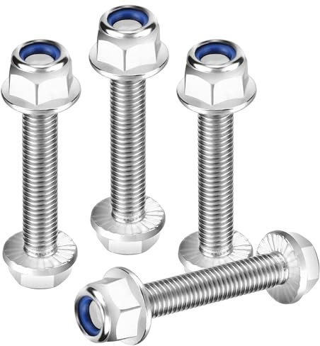 JSMTKJ 4 Stück 50 mm Schraubfitting M8 Airlineschiene Fitting Zurrschienen Endbeschlag Endfitting Single Schraubfitting für Airlineschiene