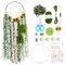 INFUNLY Traumfänger-Bastelset Handgefertigtes DIY-Traumfänger-Set Für Heimdekoration Stellen Sie Ihr Eigenes Traumfänger-Set Mit Blumen Und Buntem Quastenband Zum Aufhängen Ornament Dekoration Segens