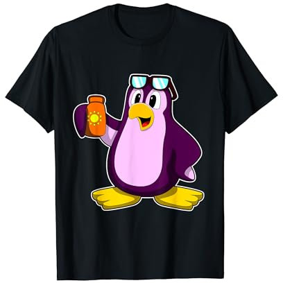 Pinguin Strand Sonnencreme Sommer T-Shirt