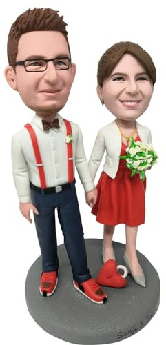 RODMAIE Individuelle Wackelköpfe, personalisierte Hochzeitsgeschenke für Paare, Hochzeit für Paare, einzigartiges Valentinstagsgeschenk (11), NWW24022701A