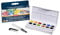 Derwent Inktense Paint 12 Pan Palette #1, Set of 12, Half Pan Size, Water-Soluble, Ideal for Painting & Crafts on Paper & Fabric, Professional Quality, Travel Size, 2306243