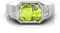 Shree Jewelrs Original zertifizierter natürlicher Peridot (Weißstein) Ring - 2,00 Karat/2,25 Ratti zertifizierter handgefertigter Fingerring Chrysolith-Ring PANCHDHATU Ring für Damen und Herren weiß