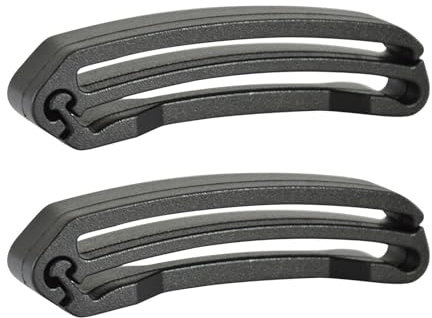 fanelod Gurtbandhalter, 2 Stück Gurtend-moolle-Halter, moolle-Bandendschnalle, Gurtband-Endclip, Anti-Erosions-Gurtzubehör, leichtes Schnellrutschen für Tauchgürtel, Gurtband, Tauchgerät, Rucksack