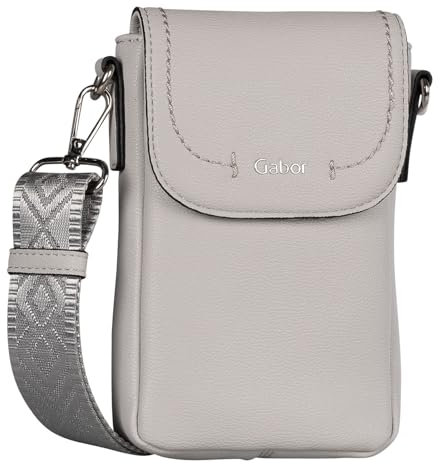Gabor bags Aileen Damen Handytasche Umhängetasche Mittelgroß Grau