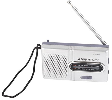 LOCADENCE AM FM Radio, 5W Speaker AM FM Portable Pocket Radio Transistor Antenna with Earphone Jack for Home Outdoor Travel Entertainment Work