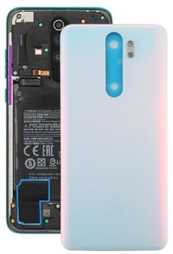 Replacement Parts Battery Back Cover for Xiaomi Redmi Note 8 Pro, Battery Back Cover Compatible with Xiaomi Redmi Note 8 Pro Phone Parts (White)