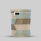 Handcrafted Natural Straw Laundry Basket with Flat Lid, 3 Sizes (Multi Color, XLarge)