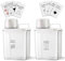 YFPOPONE Caja de almacenamiento de detergente, 2 unidades de 1800 ml, caja de almacenamiento con vaso medidor, caja de detergente multifuncional, dosificador de polvo de lavado, dispensador de