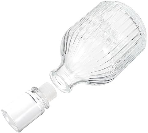 Cabilock Decantador De Whisky De Vidrio Botella Decorativa Para Alcohol Diseño Elegante