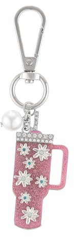 Madison Tyler Western Cowboy Boots Cherry Bow Bubble Tea Strawberry Cute Keychain | Bag Charms for Handbags Purse Charms, Mug, 5