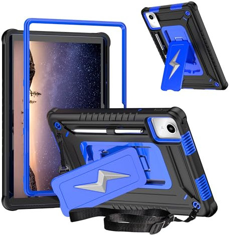 KATUMO Case for Lenovo M11 / K11 Tablet 11 inch(TB-330FU), Shockproof Kids Case compatible with LENOVO Tab M11 2024 / Lenovo Xiaoxin Pad 2024, with Stand & Adjustable Shoulder Strap & Pencil Holder