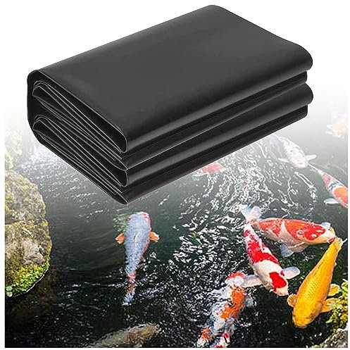 Film de revêtement d'étang robuste en PEHD 0,12 mm, membrane anti-infiltration 4 x 8 m, 5 x 10 m, 8 x 8 m, facile à installer, résistant aux UV, pour piscines à koï et à poissons (taille : 2