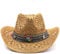 Cazqgoy Sombrero de vaquero Western Cowgirl Hats for Women Men Straw Hat Western Hat Brazilian Bohemian Panama Hats Summer Hat Sun Hat Beach Hat, caqui, L