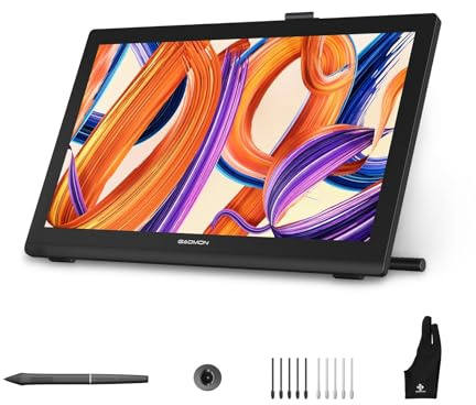GAOMON Pro 19 Drawing Tablet with Screen, 18.4 4K UHD, 16384 Pen Pressure | Graphic Tablet for Battery-Free G-Pro Pen, 99% sRGB & △E<1.5 Full-Laminated Anti-Glare for Anim/Design, Mac/Win/Linux/Android