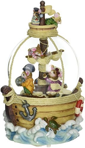 Spieluhrenwelt 25026 Schneekugel Piratenmäuse