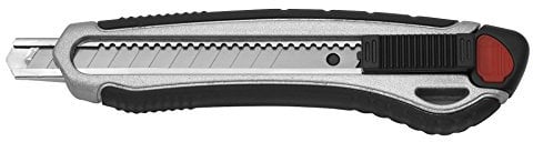 Westcott cutter e-84024 00 alliage aluminium avec poignée souple, largeur 9 mm (gris/noir)