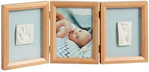 Baby Art 34120172 3-teilig Bilderrahmen mit 3D-Abdruck, honey