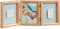 Baby Art 34120172 3-teilig Bilderrahmen mit 3D-Abdruck, honey