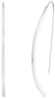 Amor Ohrhänger Edelstahl Damen Ohrschmuck, 5,5 cm, Silber, Kommt in Schmuck Geschenk Box, 9171613