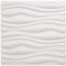 Art3d Lot de 12 Panneau Mural 3D PVC Blanc Mat, Dalle Murale Décorative Salon Chambre Bureau,Motif Vogue,50x50 cm,3m²