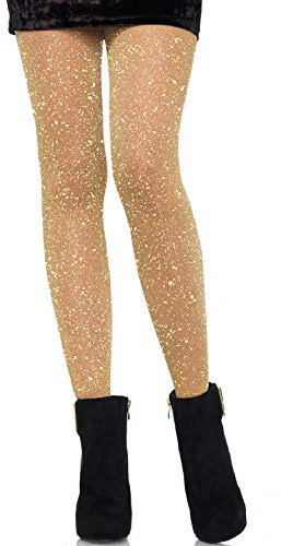 LEG AVENUE 7130 - Lurex-Strumpfhose, Einheitsgröße, Gold