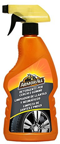 ARMOR ALL Limpiador de Ruedas y Llantas 500ML - Fórmula 2 en 1 de Acción Rápida, Elimina Polvo de Frenos y Suciedad, Mantiene Ruedas y Neumáticos Limpios y Brillantes