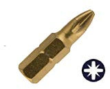 UK Drills 1 x 25mm Screwdriver Insert Bits Titanium Coated PZ x 10pcs