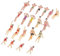 IPOTCH 20Stk. Modell Mini Figur Menschen bunter Strand Kinder DIY-Modell Spielzeug Strand Menschen Figur Statue Skulptur Miniatur-Menschen