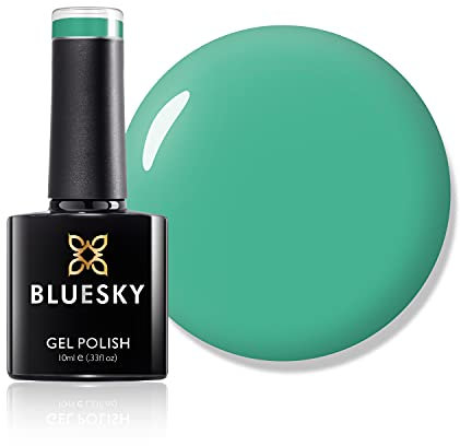 Bluesky Gel Nail Polish, Percipitation Dc112, Colour, Green, Light, Ocean, Long Lasting, Chip Resistant, 10 ml (Requires Curing Under UV LED Lamp)