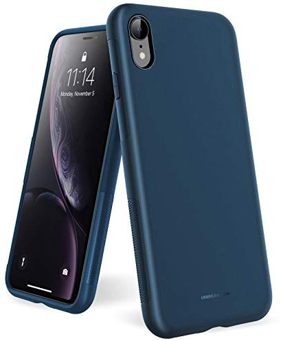 UNBREAKcable Kompatibel mit iPhone XR Hülle - [Fallschutz, rutschfest] Weiche, mattierte TPU Ultra-dünne Stylische Handyhülle Case, Cover für 6,1 Zoll iPhone XR - Matt Blau