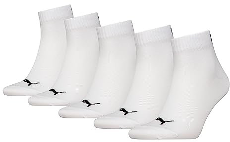 PUMA Unisex Quarter-socken, Weiß, 35-38