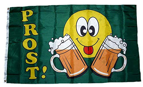 Fahne/Flagge Prost Smile Bier 90 x 150 cm