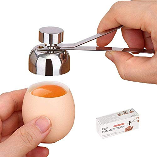 Meet-Shop Ouvreur D'oeufs, Ouvreur De Coquille D'oeufs, Acier Inoxydable, Argent, Outil De Cuisine, Facile À Utiliser, Manuel, Hachoir, Œuf