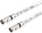 hb-digital 0,5m Sat Anschlusskabel weiß mit Kompressions-F-Schnellstecker Quickfix vernickelt, 135dB 5-Fach geschirmt CU Kupfer Innenleiter Antennenkabel Koaxial Kabel FullHD TV 3D UHD Ultra 4K