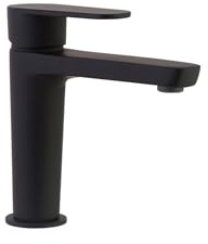 Ramon Soler Grifo de Lavabo Monomando Negro Mate con Sistema S2 de Ahorro de Agua Serie Alexia