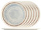 H&H 769221, Set 6 Piatti Pizza, Sky, Decoro Azzurro, Porcellana Stoneware, 32 cm