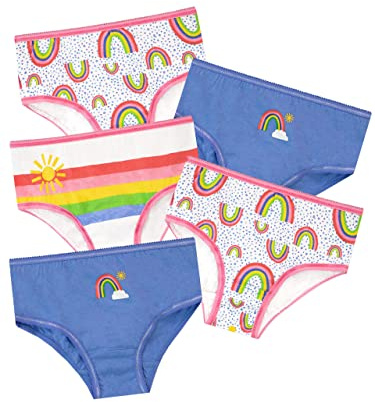 Harry Bear Mädchen Regenbogen Unterwäsche Packung mit 5