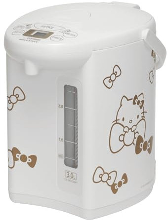 Zojirushi x Hello Kitty Limited-Edition Micom Water Boiler and Warmer with 3-Liter Storage and Adjustable Heating Settings (White)