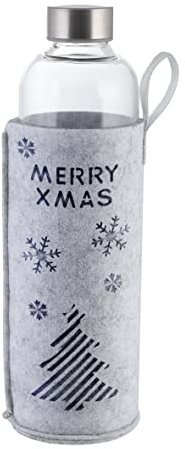 Trinkflasche, Glas, Xmas, ca. 1 l