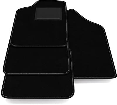 Fußmatten kompatibel mit Audi 90 1987-1991 ohne Dekoration, personalisiertes Automatten-Set, Teppich-Set, Autoteppich
