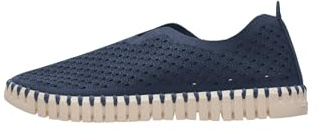 Ilse Jacobsen HORNBÆK | Flache Damen-Schuhe | Slip-On Sneaker mit Recyceltem Mikrofaser-Material und Rutschfester Natur-Gummisohle | Tulip3275 | Leicht Atmungsaktiv Umweltfreundlich