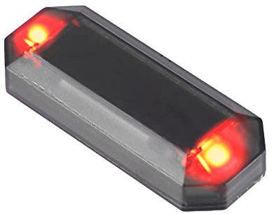 X AUTOHAUX Universal Car Solar Power Simulated Dummy Alarm Lamp Red Shell Black