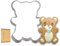 JOKUMO Cortador de galletas de oso de peluche de 4 pulgadas de forma grande – acero inoxidable 18/0