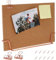 Alipis Desktop Cork Bulletin Board Message Board with Stand, Decorative Pin Board Memo Picture Board for Office Home(Rose Gold)