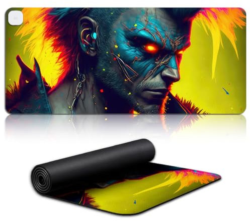 Keyboard Mouse Pad colorful people Heated Keyboard Mouse Pad (70x31) cm Extra Large Ideal for Large Mouse Pad and Desk Mats on Top of Desks