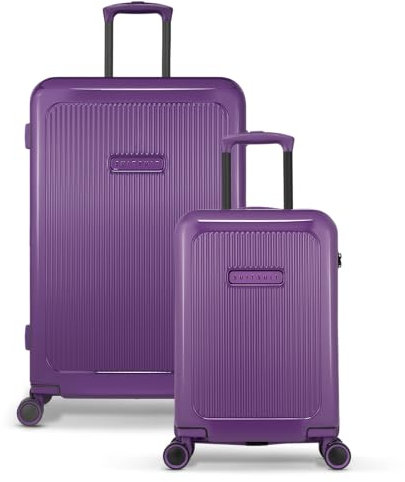 SUITSUIT Expression – Kofferset 2-teilig – Handgepäck-Koffer 55 cm – Check-in Koffer 76 cm – TSA-Schloss – Lila