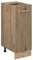 Vicco Apothekerschrank R-Line, Artisan-Eiche/Goldkraft Eiche, 30 cm ohne Arbeitsplatte