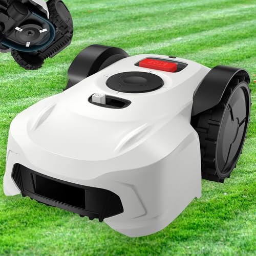 Naturalpowev Robot tagliaerba, Robot tagliaerba per Prato da 1000㎡, mappatura RTK+Vision, Controllo App, Pianificazione Intelligente Percorso, Silenzioso da 60 Db(A), Gestione multizona